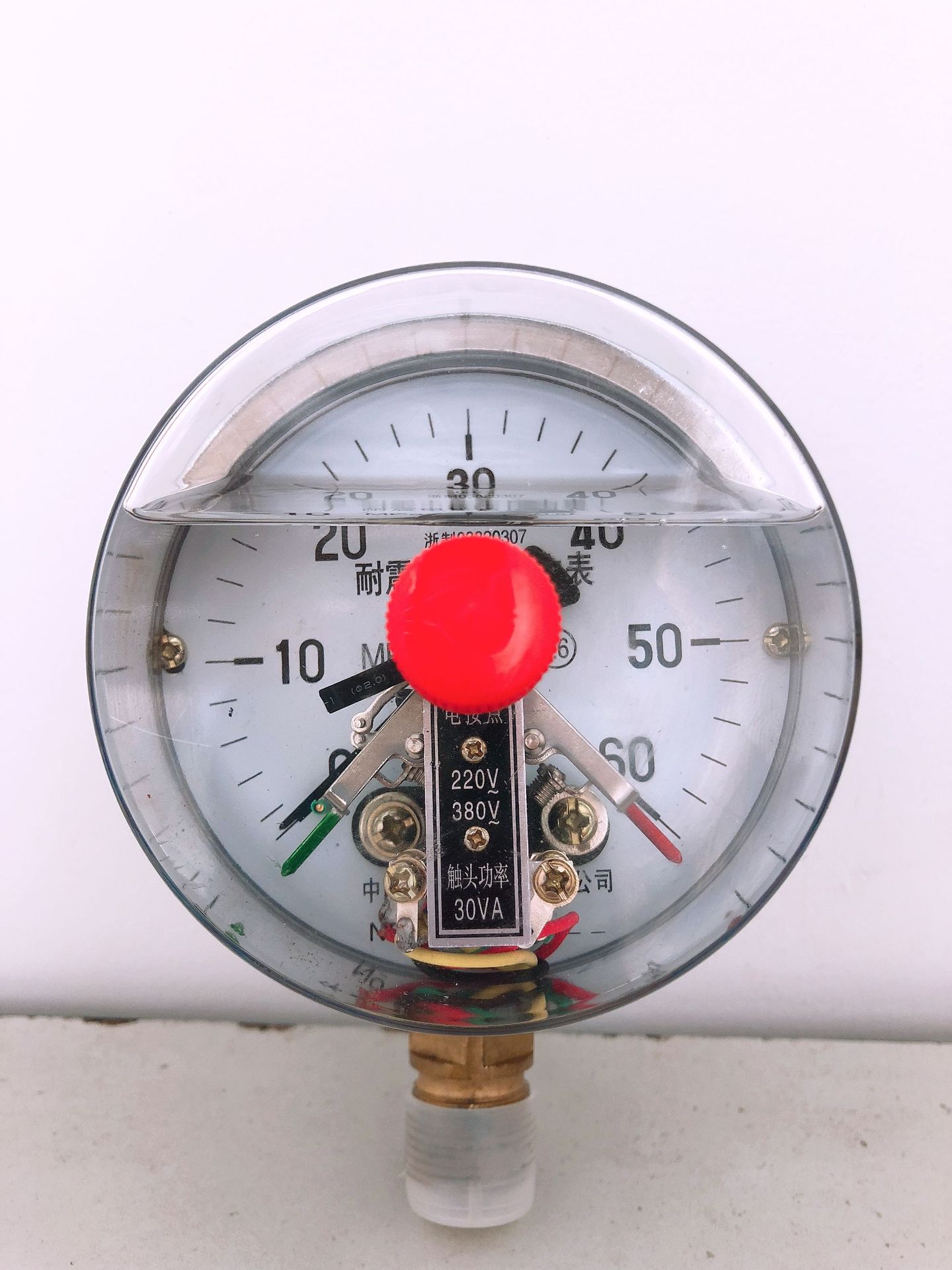 压力表耐震电接点ynxc100 磁助式抗震油压水泵压力控制器油压表