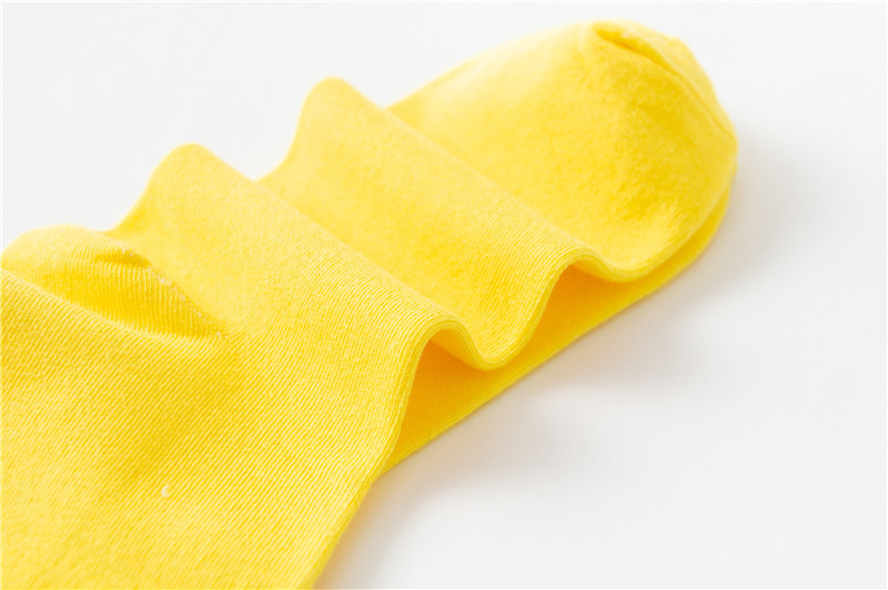 黄袜子结婚 脚踩黄金本命年袜 精梳棉黄袜情侣黄色袜精梳棉批发