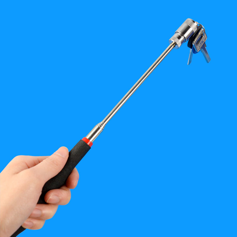 新款捡拾伸缩磁性可伸缩吸棒带led灯伸缩强力吸铁棒磁性强吸力棒