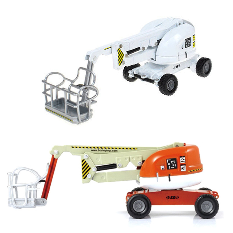 凯迪威620023散装高空作业车登高合金工程车折叠升降伸缩玩具模型