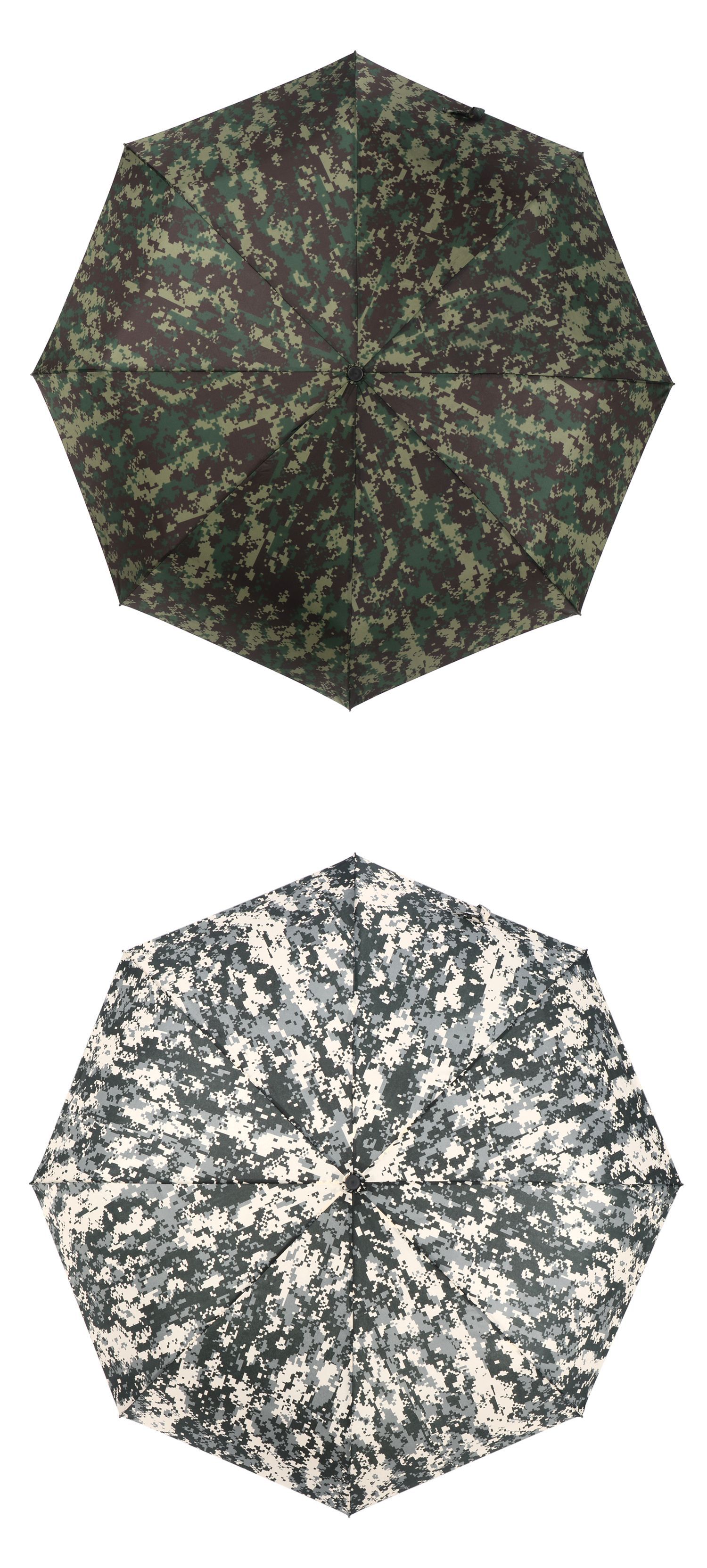 rst三折全自动军事迷彩隐蔽晴雨伞