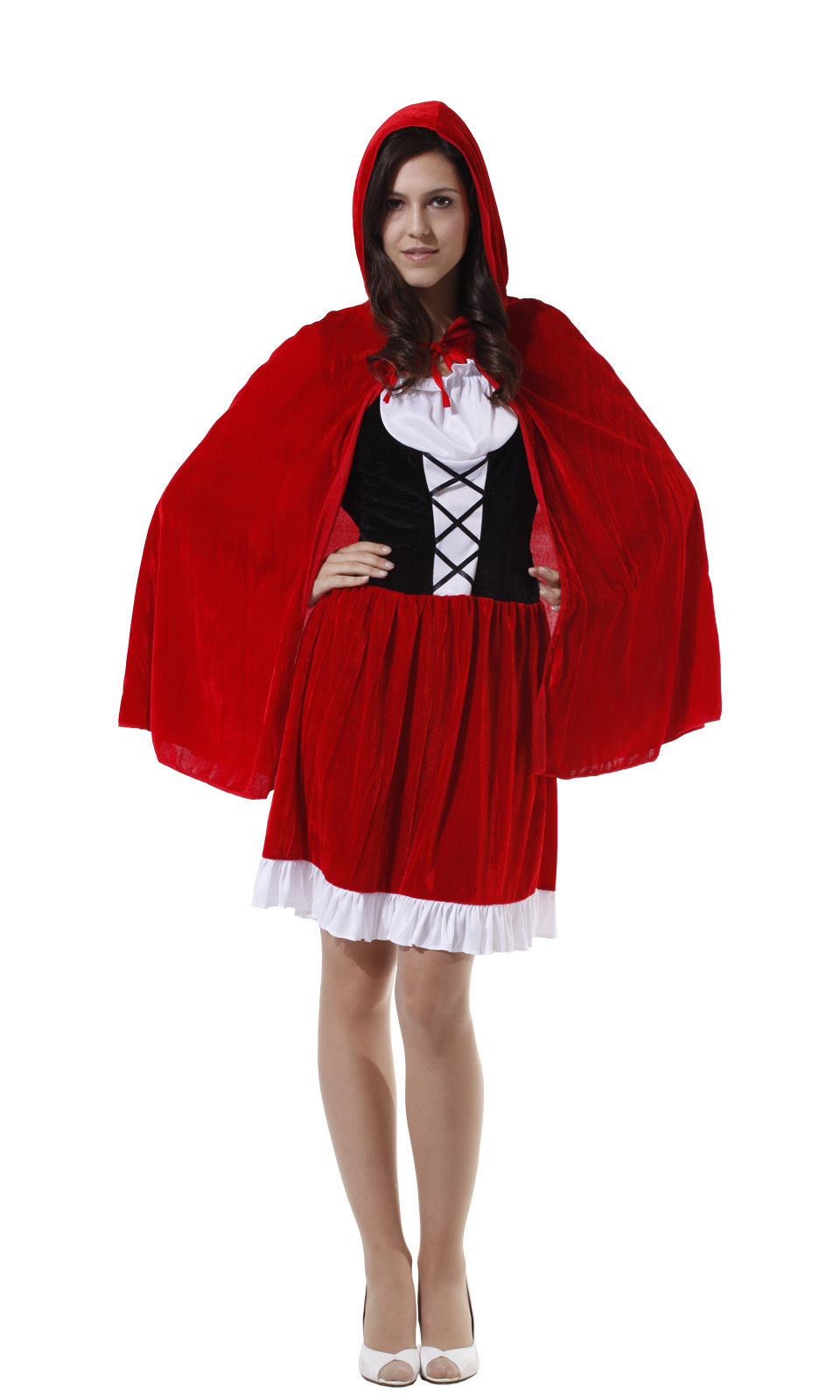 万圣节cosplay服装 成人小红帽演出服w-0040童话大灰狼于小红帽