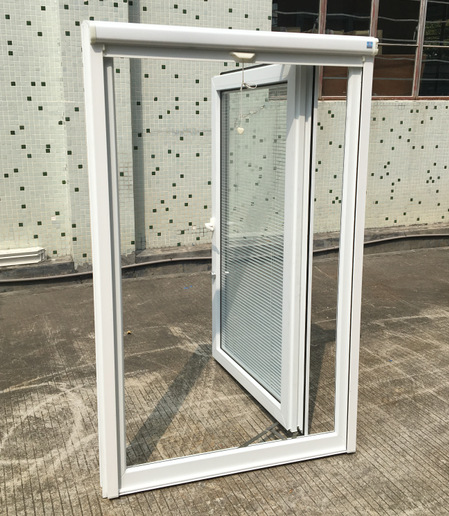 upvc 塑钢卷帘百叶窗