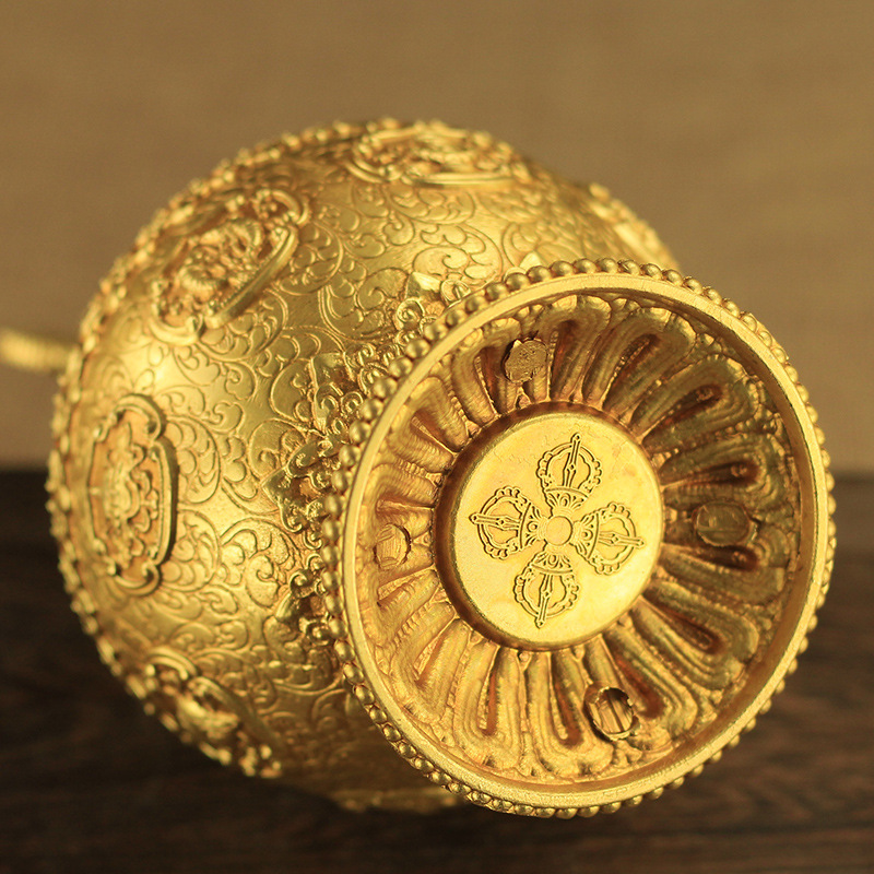 佛教密宗新品宝藏瓶a款 黄铜摩尼宝瓶藏传佛教如法供品八吉祥宝瓶