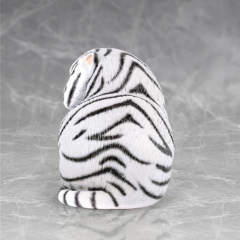 空想造物 小小动物园 不二马大叔 1代胖虎白色款 2代老虎手办盒装