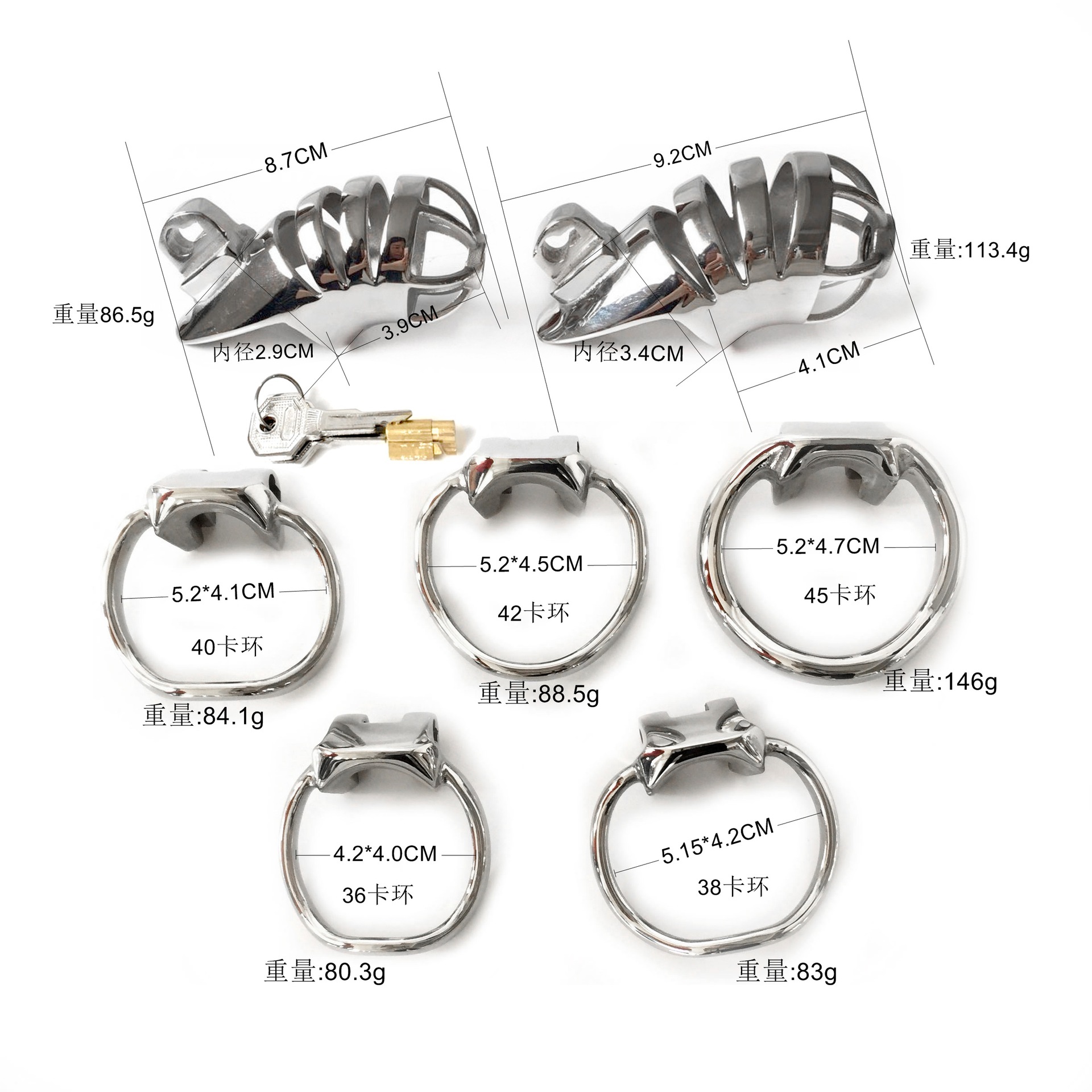 贞操锁男用短款贞操带316l不锈钢镂空笼子ht款贞洁带成人情趣用品