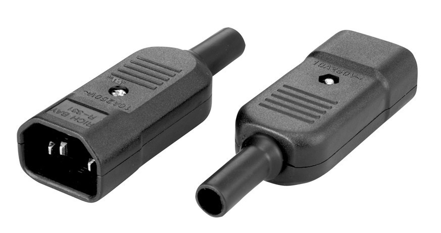 拆装式c14插头 ul认证 r-331 厂家直供 插头 品字三插公头 插头