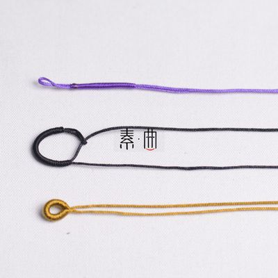 手工编织拉圈线圈中国结项链绳纯diy饰品配件拉环多色现货100条价