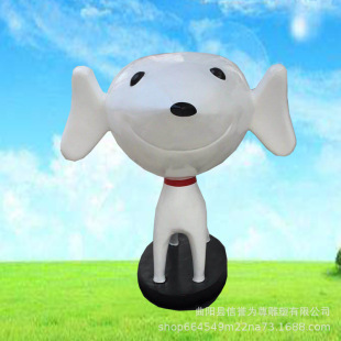 玻璃钢京东狗吉祥物joy公仔模型雕塑树脂狗店铺商场门口迎宾摆件