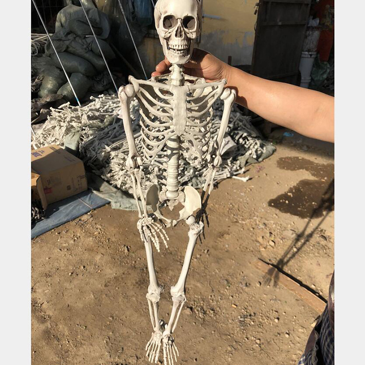 万圣节恐怖道具骷髅骨架人体骨骼骨头包酒吧鬼屋密室场地布置