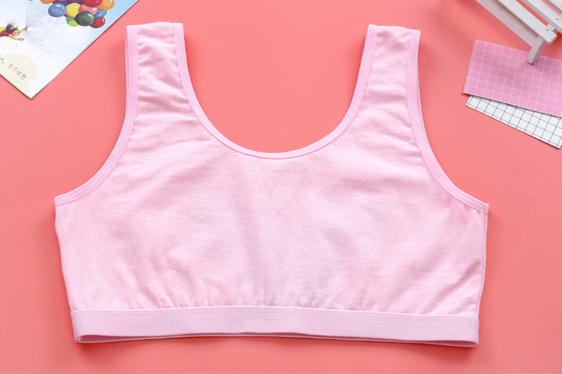 小学生小女孩中大童小背心发育期9-10-11-12岁萌芽期纯棉内衣抹胸