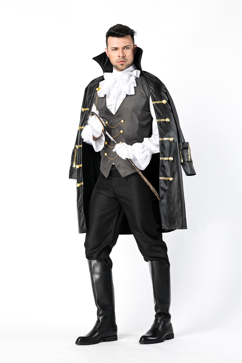 2018年新款角色扮演中世纪宫廷伯爵服装万圣节化妆舞会男装舞台装