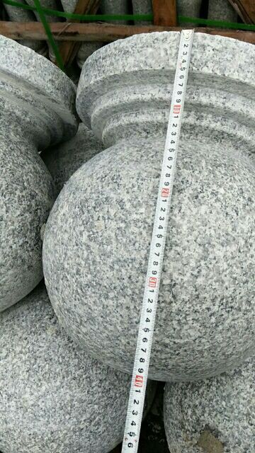 长沙挡车石球路障石墩圆球湖南麻石球石桩圆石墩子株洲石球石敦子