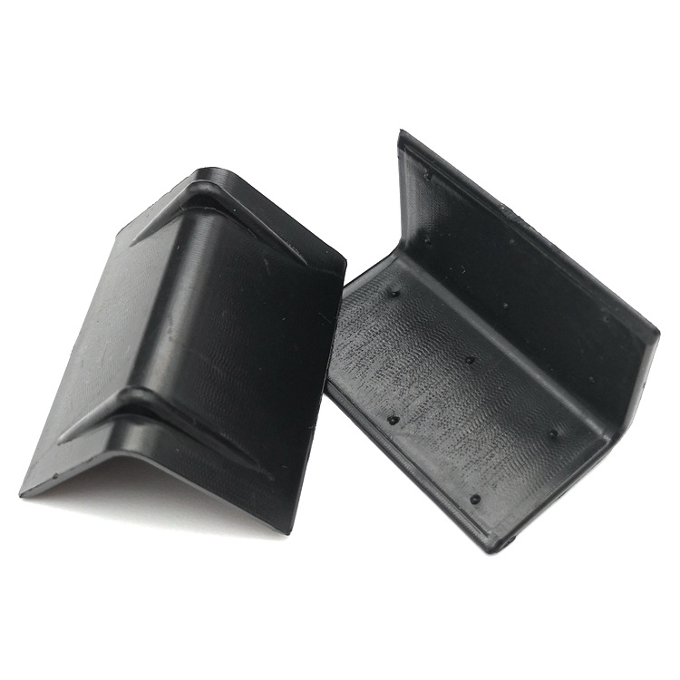 纸箱防撞塑料护角55型号打包装快递家具直角三面黑色塑料包角厂家