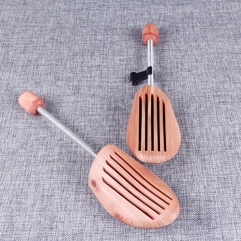 雪松木弹簧鞋撑 简易男女皮鞋楦 可调节香木鞋护理防皱防变型