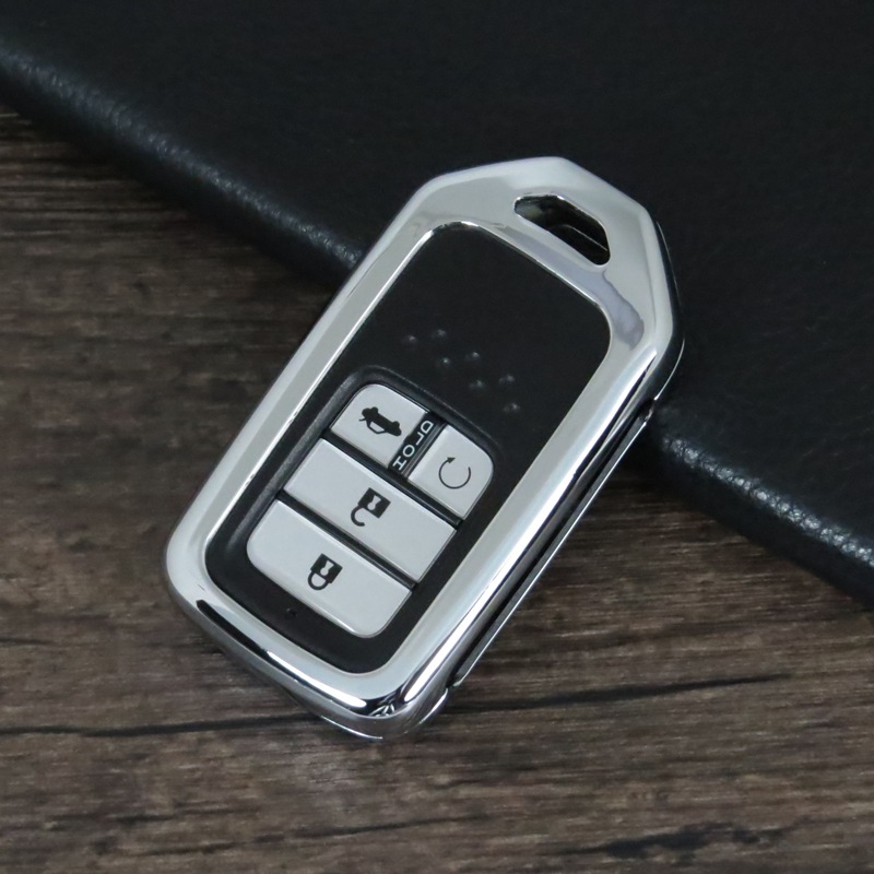 适用于本田汽车钥匙套crv智能xrv折叠凌派雅阁思域思铂睿钥匙壳