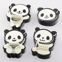 卡通熊猫馒头曲奇饼干模具套装 立体双色饼干切模翻糖模 烘焙工具