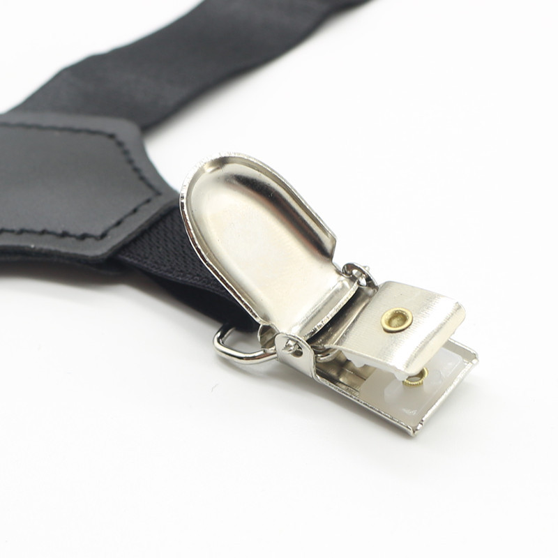 新款男女通用袜夹黑色锦纶吊袜夹腿环吊袜带可调节成人长袜夹现货