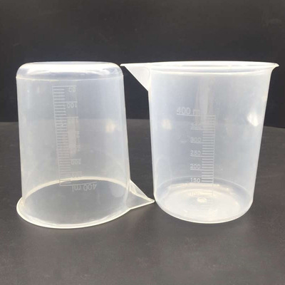 厂家塑料量杯400毫升 烧杯400ml12oz10z刻度印刷定制环保出口量杯