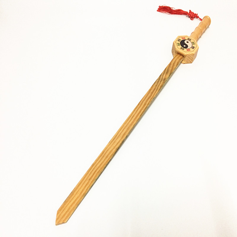 新款原色刀剑大号桃木剑 镇宅 演出道具木质工艺品木剑