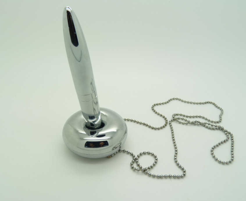 亮铬金属磁悬浮笔 磁性珠链台笔 办公磁浮圆珠笔 高品质商务礼品