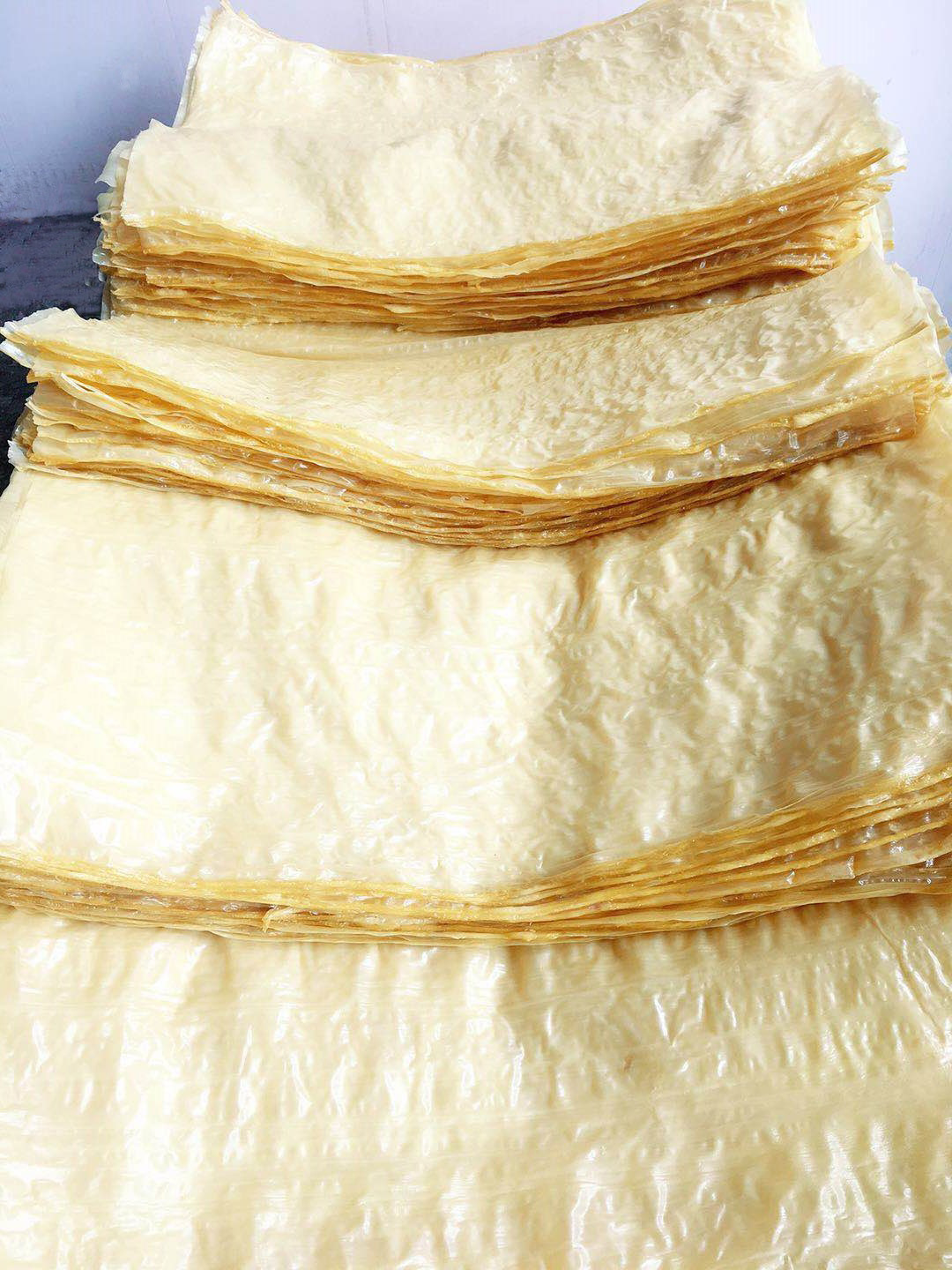 杭州东坞山特产豆腐皮豆油皮豆腐衣豆制品油豆皮豆皮500g包