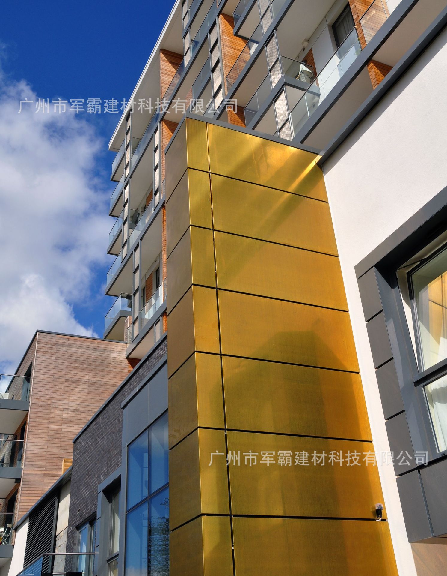 5mm灰色金色外墙氟碳漆幕墙铝单板 异型造型定制加工