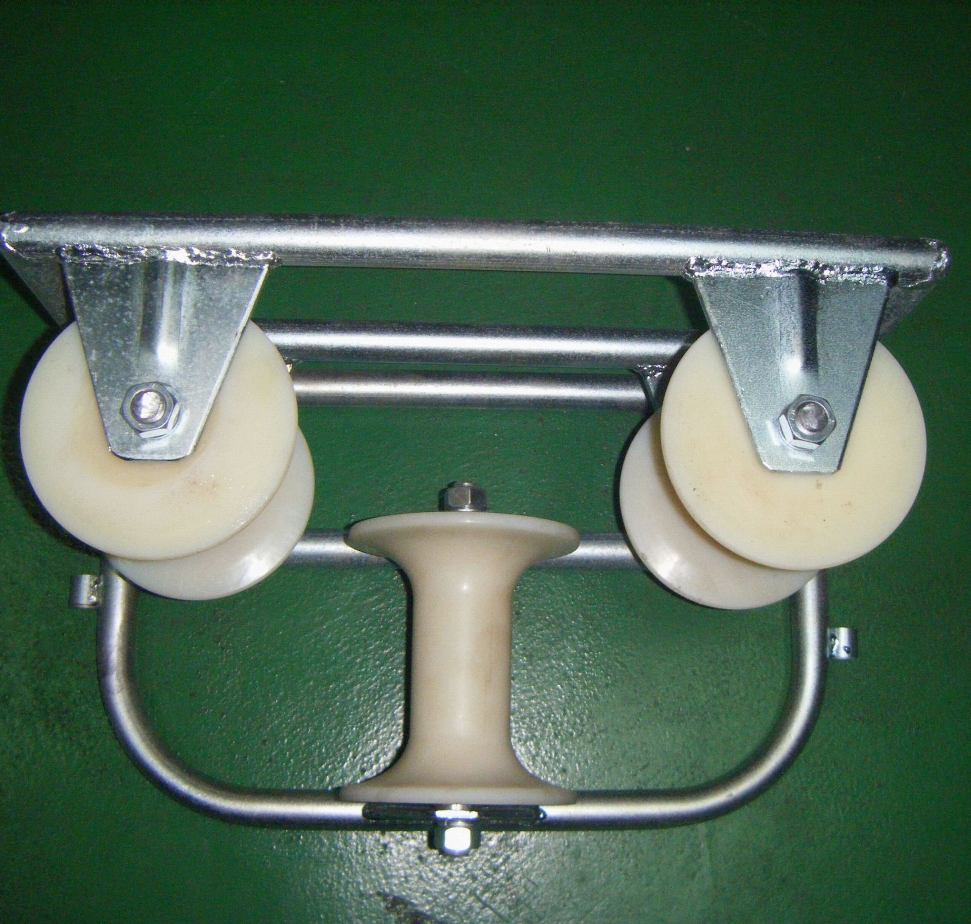 电缆转向滑轮尼龙轮铝轮三轮组电缆地面转角滑车