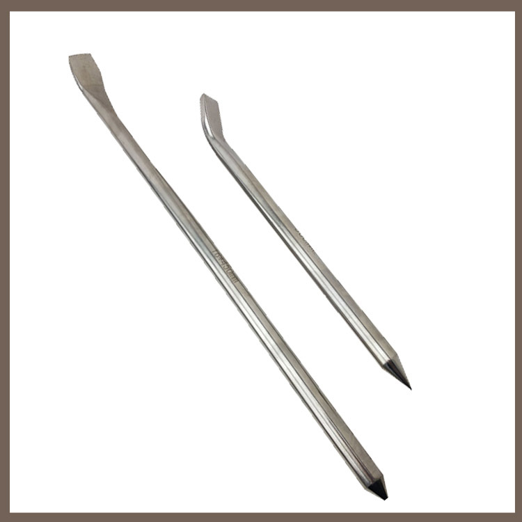 不锈钢撬棍白钢防磁撬棍扁铲304不锈钢防磁尺寸齐全可定做