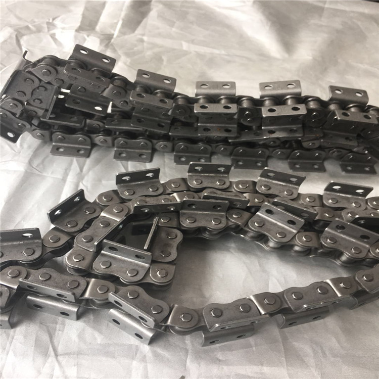 东华自强08b-1带耳链条 4分工业精密滚子链条 4分带弯板工业链条