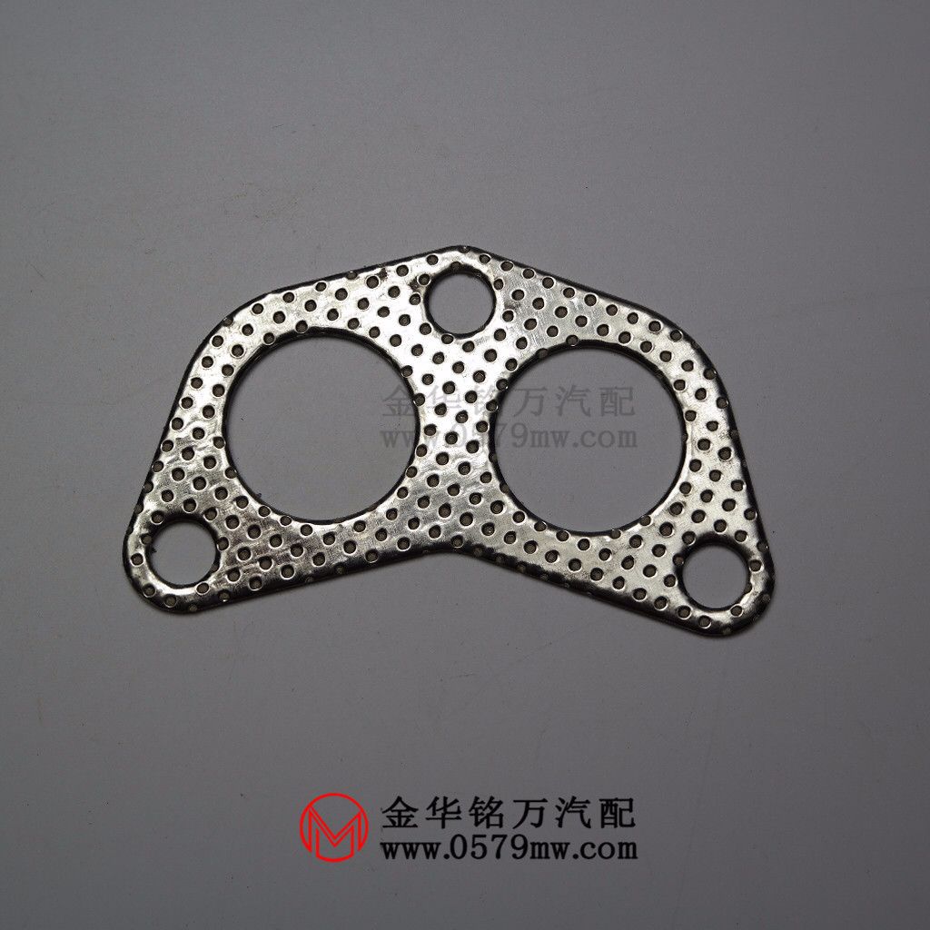长安之星 五菱之光等jl465发动机排气支管垫排气歧管接口垫双孔垫