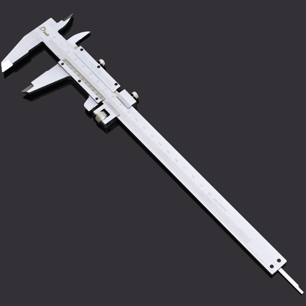 得威斯游标卡尺非不锈钢游标卡尺0-200mm 油标卡尺测量工具