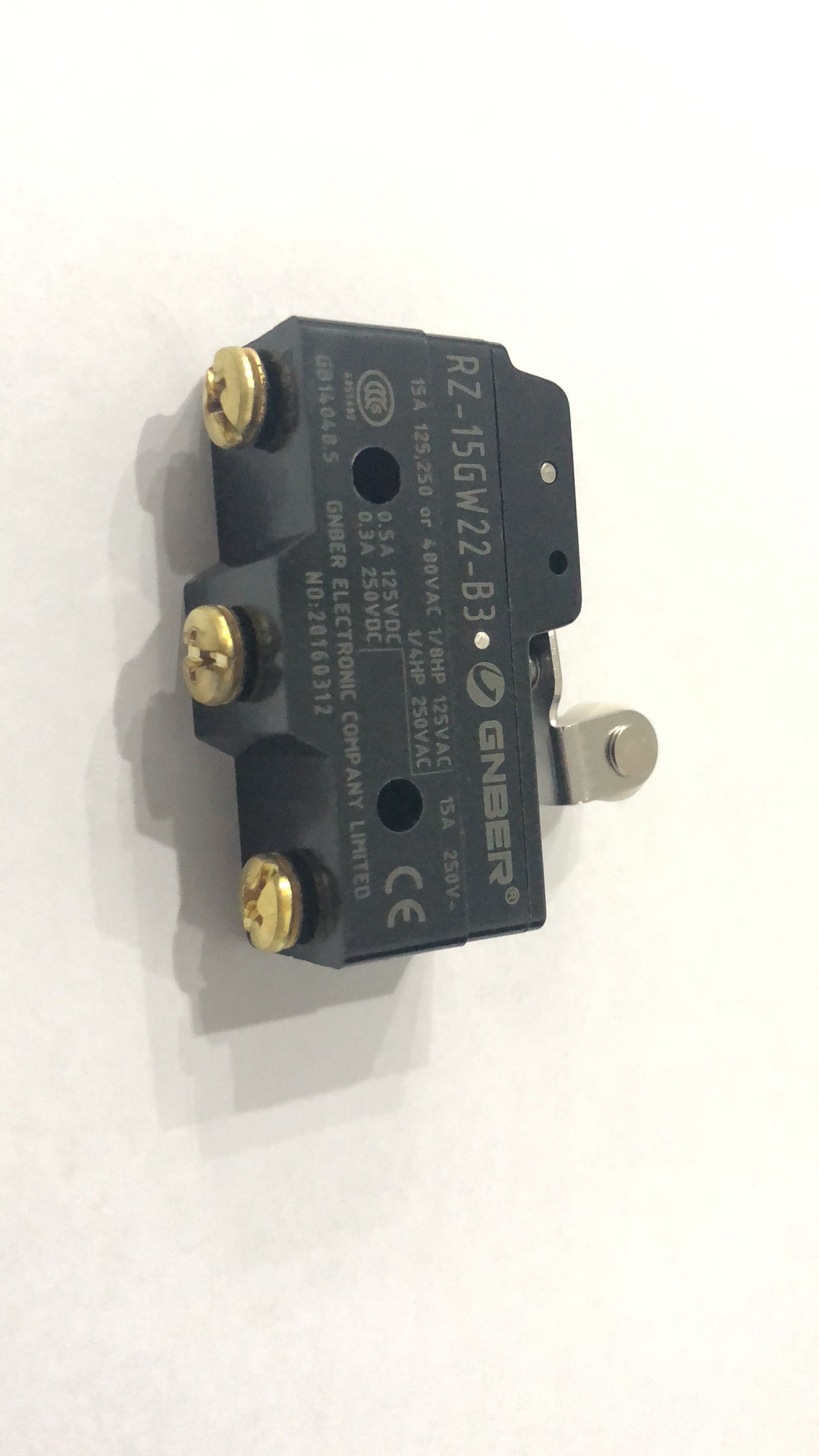 冈本正品 rz-15gw22-b3 铜轮 滚轮短杠杆型 微动开关 行程开关