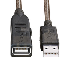 厂家直销USB延长线公对母10米工业级延长线带电源USB摄像头延长线