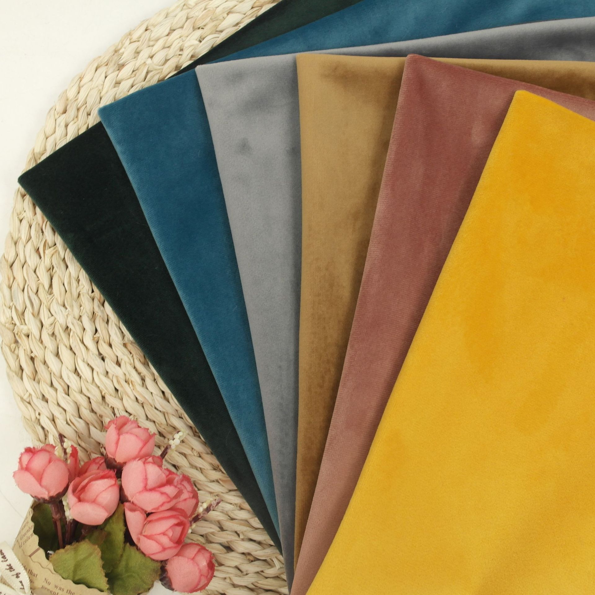 法国绒全涤服装面料家纺面料绒布玩具面料汽车坐垫沙发布短毛绒