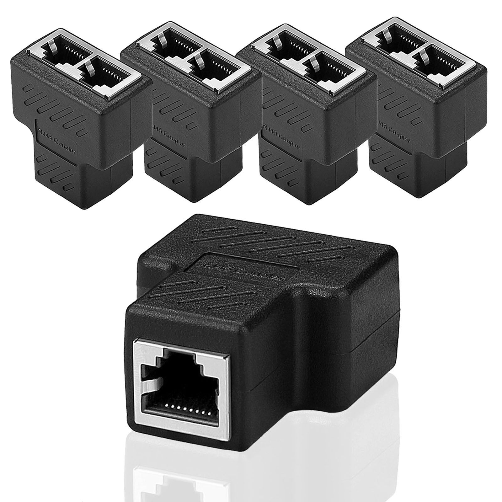 网络三通头网线分线器一分二转接头网线接头延长一分二rj45现货