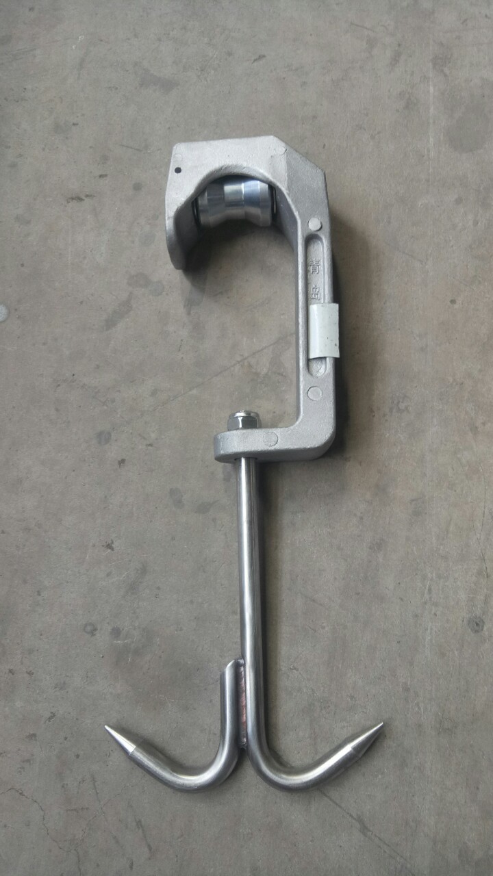 高强铝合金管轨滑轮w勾双勾