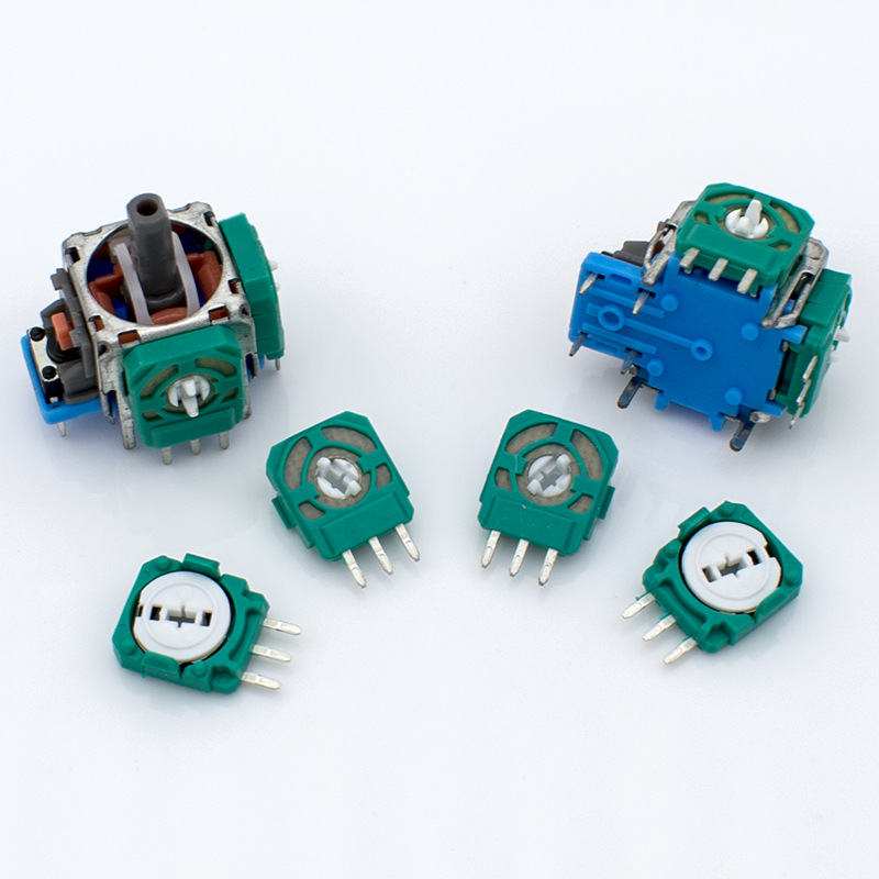 全新绿色3d电位器配件 ps4摇杆电位器 通用摇杆维修配件现货
