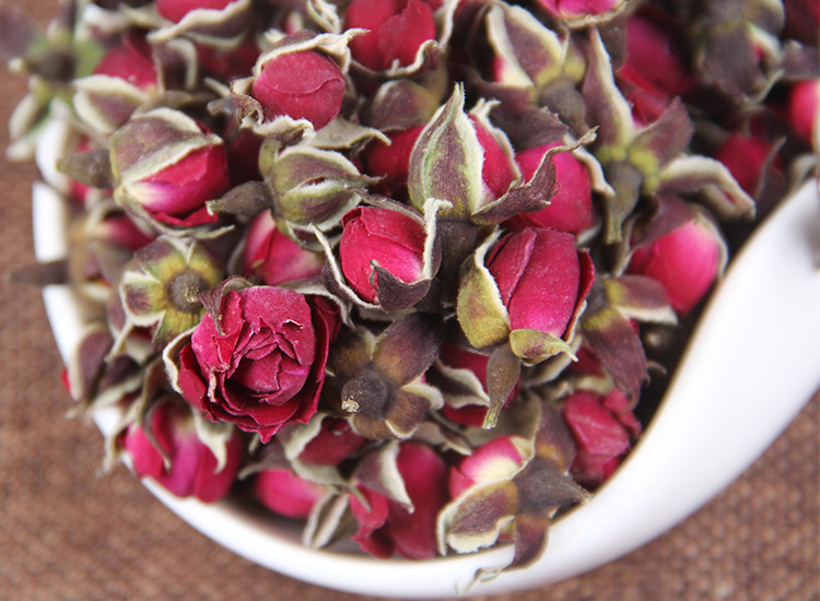 批发 云南金边玫瑰 花果代用茶 重瓣红玫瑰 新鲜食用干玫瑰散装