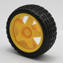 橡胶车轮/机器人/寻迹巡线小车配件 智能小车 轮胎 底盘轮子 40g