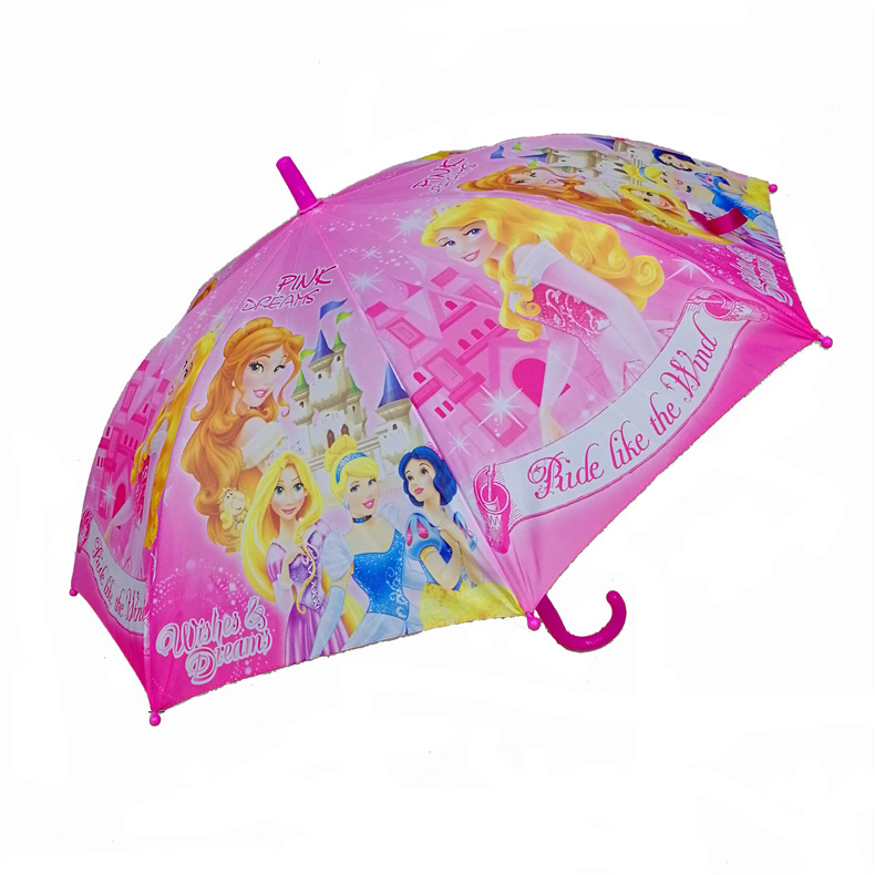 19-Inch 50 Sunny and Rainy Dual-Use Primary School Children Self-Opening Umbrella Cartoon Children's Umbrella Thermal Transfer Digital Children Children's Umbrella Wholesale