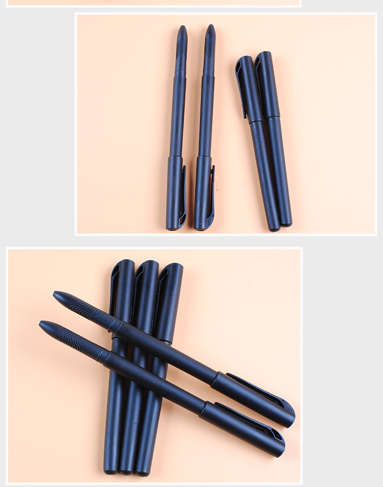 供应黑色磨砂笔杆中性笔笔杆塑料笔杆广告笔黑杆厂家直销