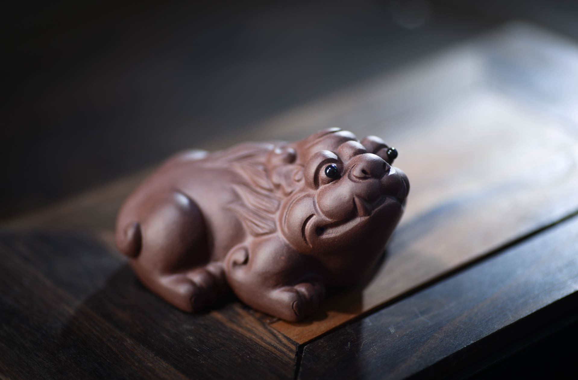 自销宜兴紫砂茶宠摆件精品貔貅可养功夫茶具招财茶玩茶道配件批发