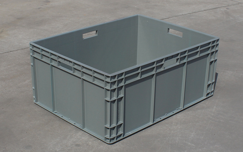 供应eu8633箱 灰色eu物流箱 塑料周转箱 塑料欧标箱 可堆式物流箱