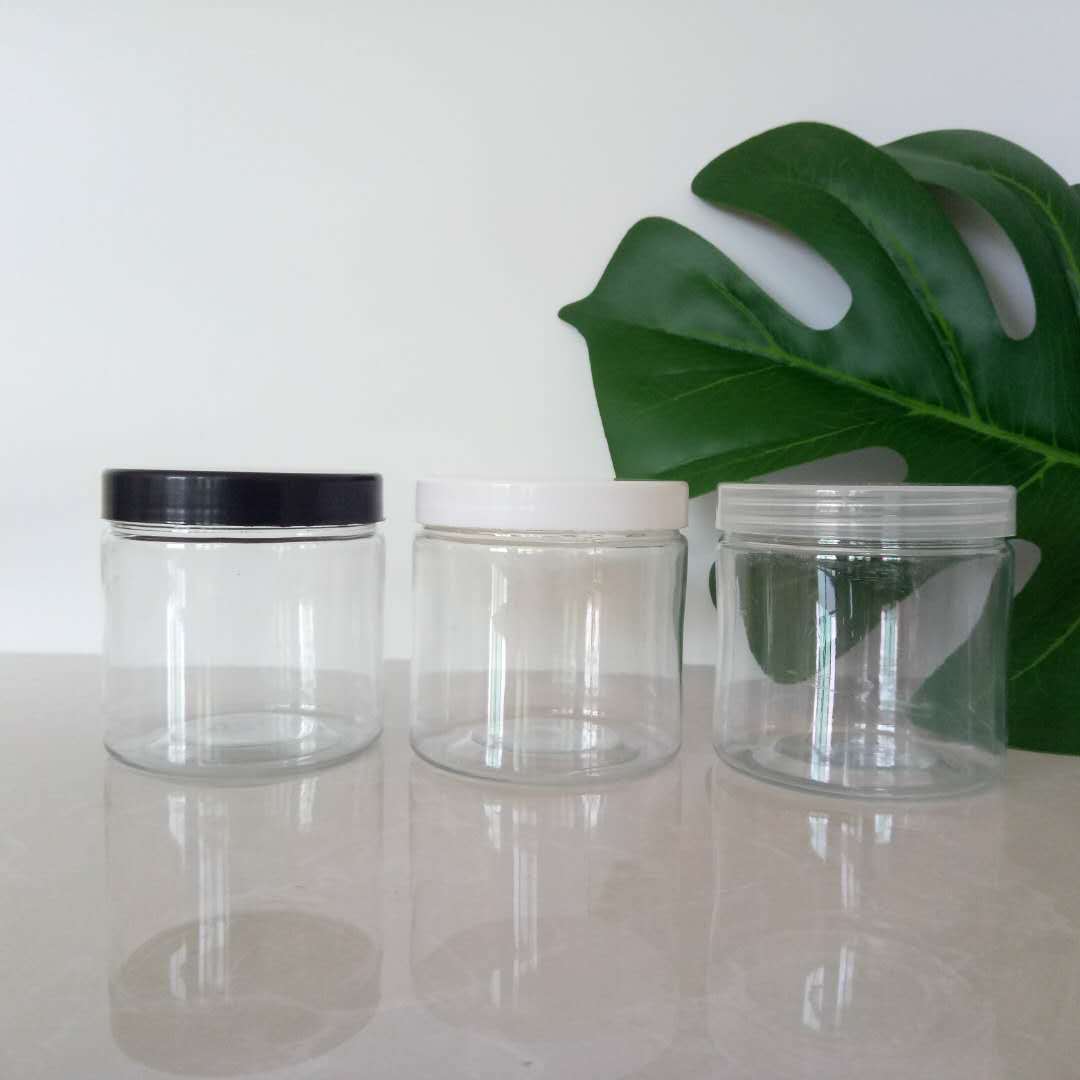 厂家现货 65*65塑料食品罐 pet透明密封罐 糖果罐子 鱼饵鱼药罐