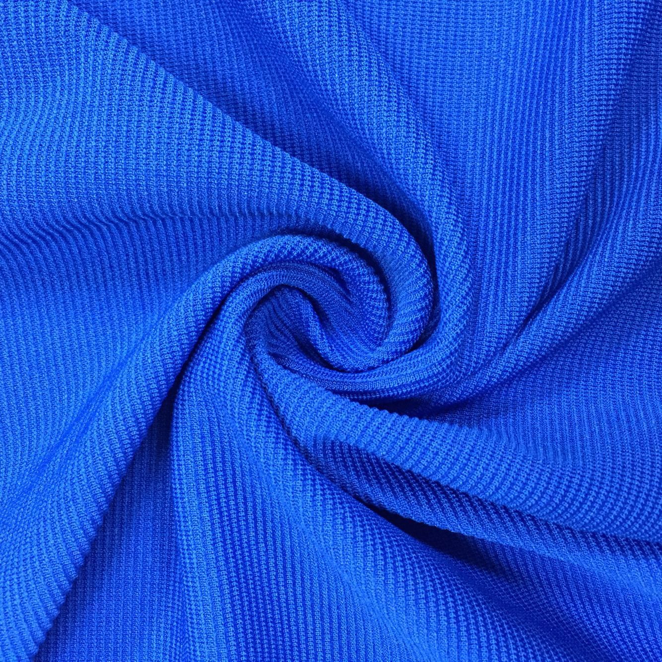 工厂直销透气舒适运动面料纬编针织弹力楼梯布四面弹横条纹罗纹布