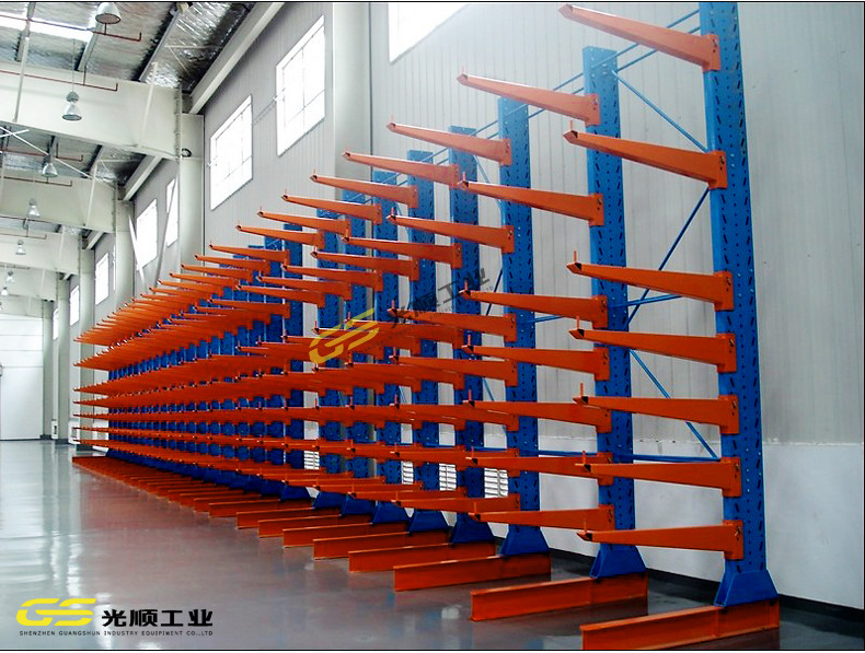 双面单面悬臂货架专业生产仓库卷料材料货架深圳光顺货架