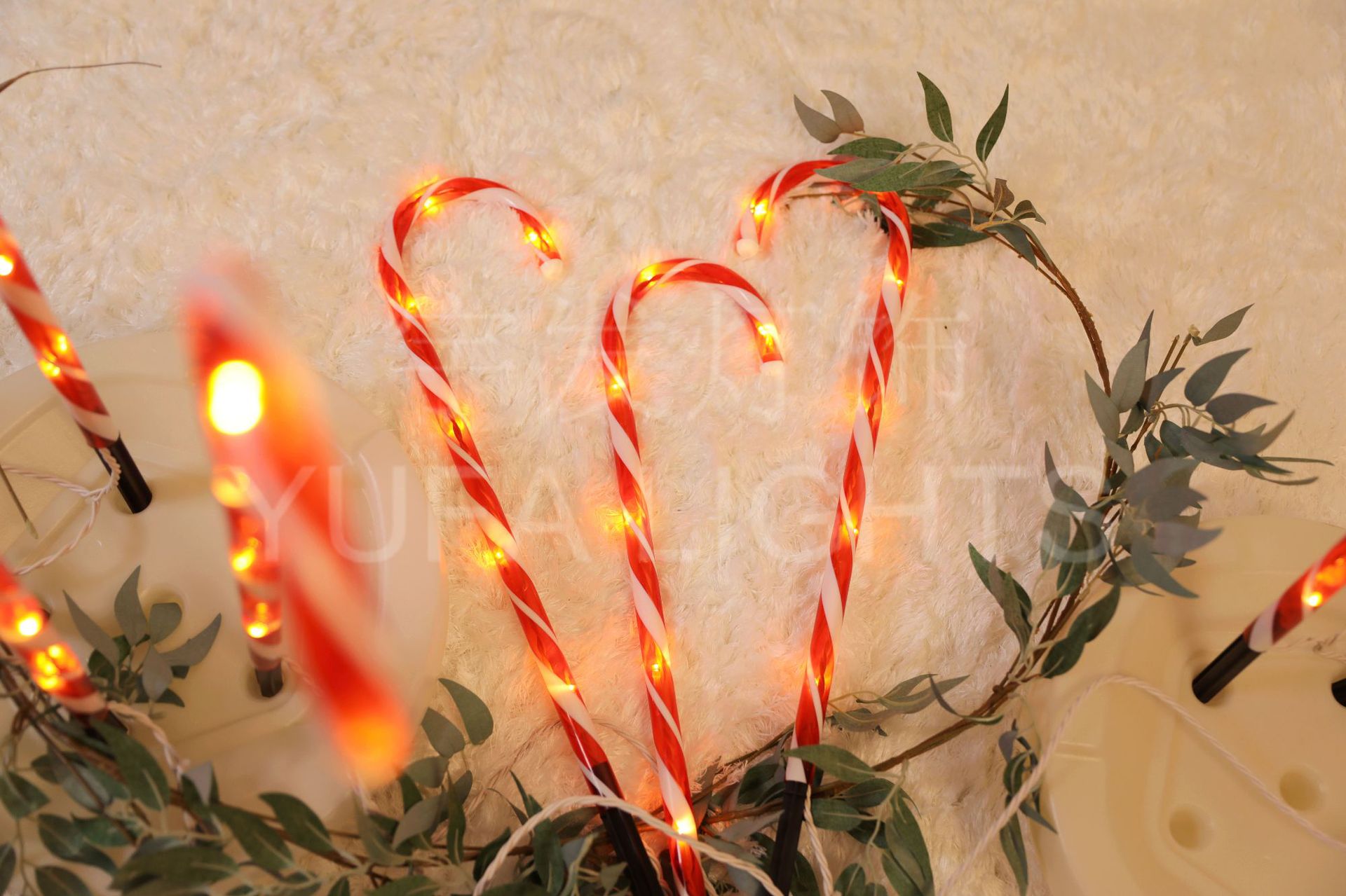 厂家直销ul588拐杖灯装饰灯圣诞节糖果棒led灯喜庆节日室外庭院灯