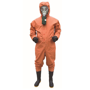 rfh-i半封闭轻型防化服 橡胶化学防护服