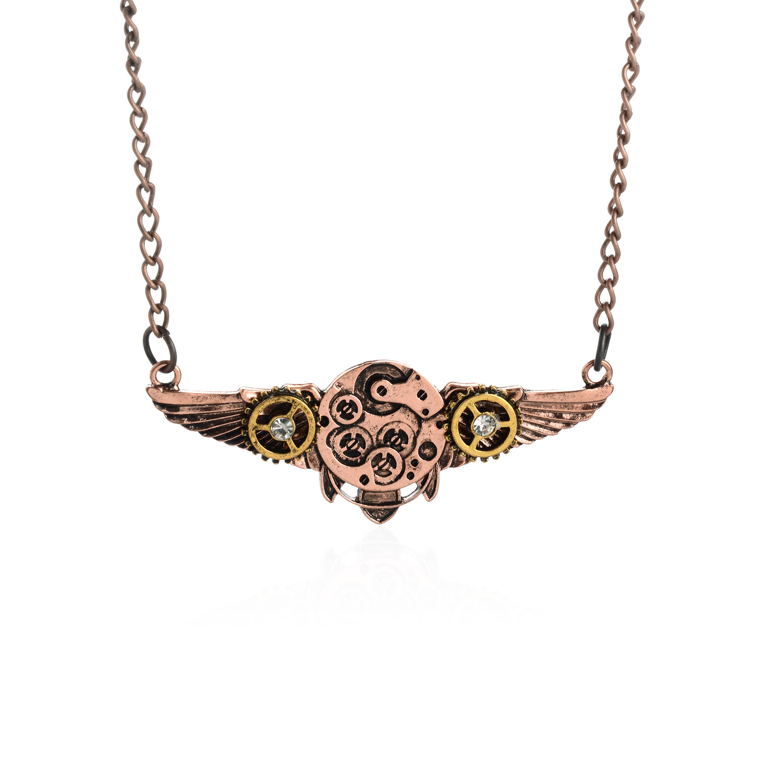 欧美复古夸张蒸汽朋克饰品 steampunk 齿轮天使翅膀 批发